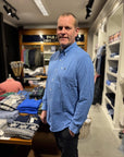 long sleeve knit blå