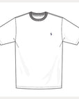 Custom Slim Crew Neck Short-Sleeve T-Shirt i grå detaljbilde, t-skjorte fra Polo Ralph Lauren hos Image Mandal