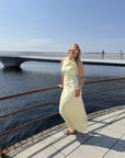 Florentina Dress i Pastel Yellow, kjole fra Urban Pioneers hos Image Mandal