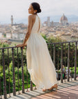 Lillibeth Dress i pastel gul sett fra siden, kjole fra Urban Pioneers hos Image Mandal