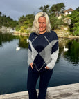Inga Check Fluff Knit Blouse
