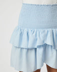 Carin R Skirt i lyseblå nærbilde av detaljer, skjørt fra Neo Noir hos Image Mandal