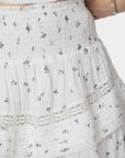 Kenia Flower Dobby Skirt