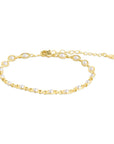 Nanna - Pearl Chain Bracelet Stainless Steel i plated base metal, tilbehør fra Timi Of Sweden hos Image Mandal