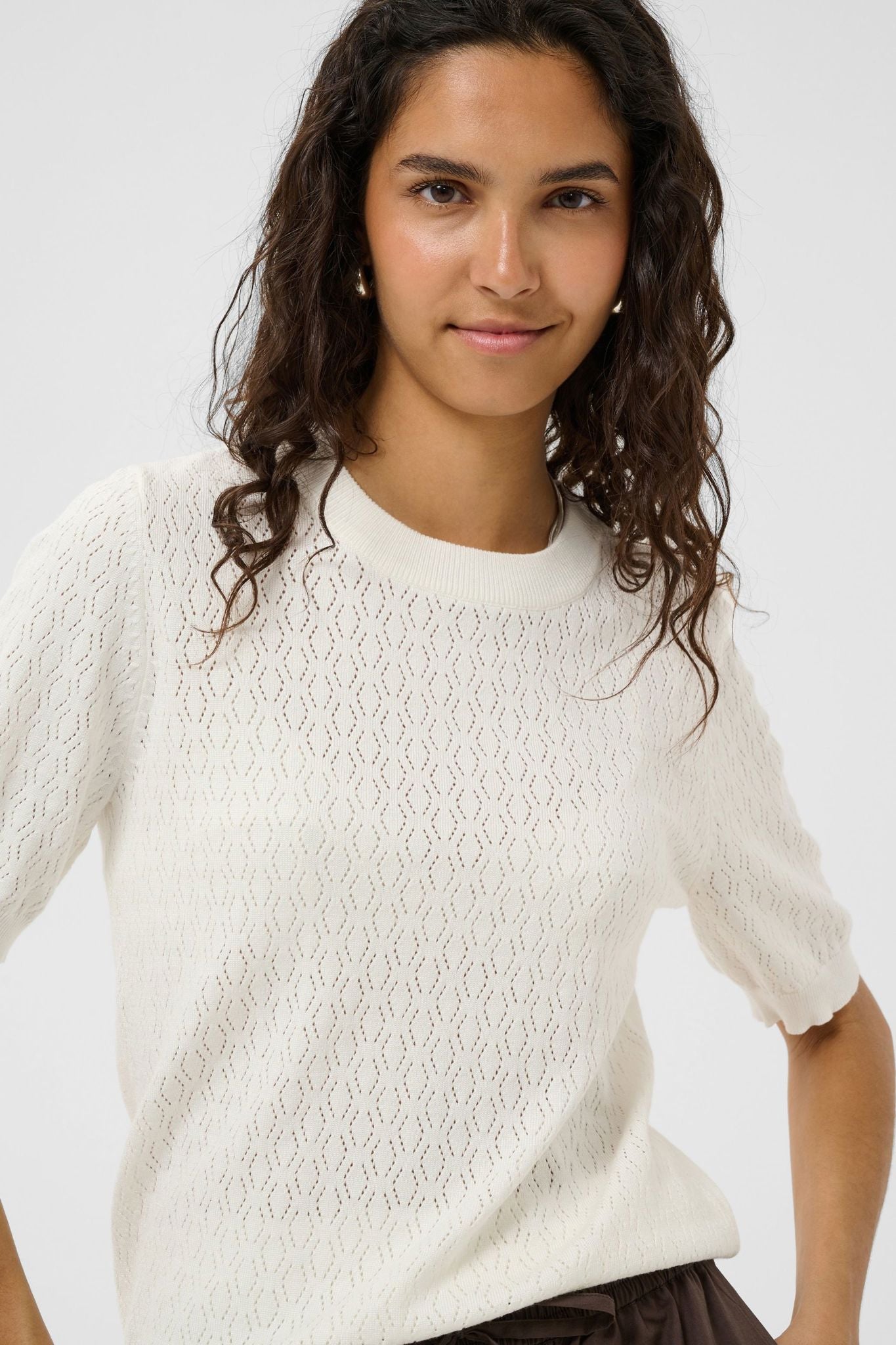 Milasz Pointelle Ss Pullover