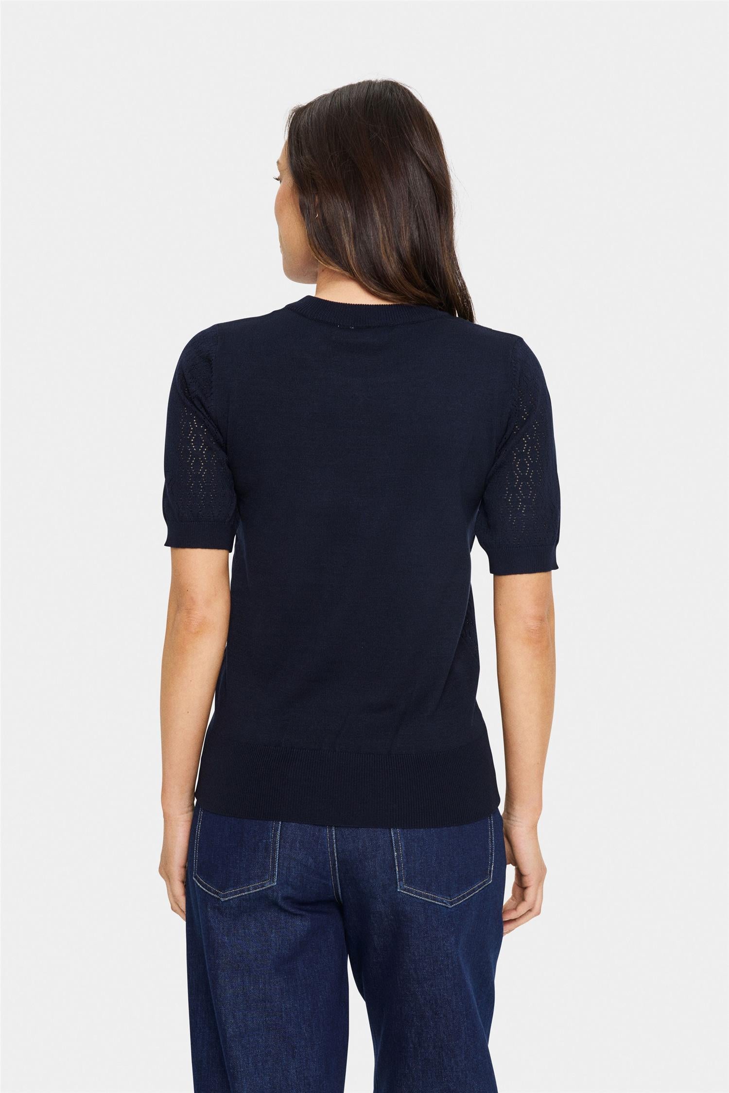 Milasz Pointelle Ss Pullover