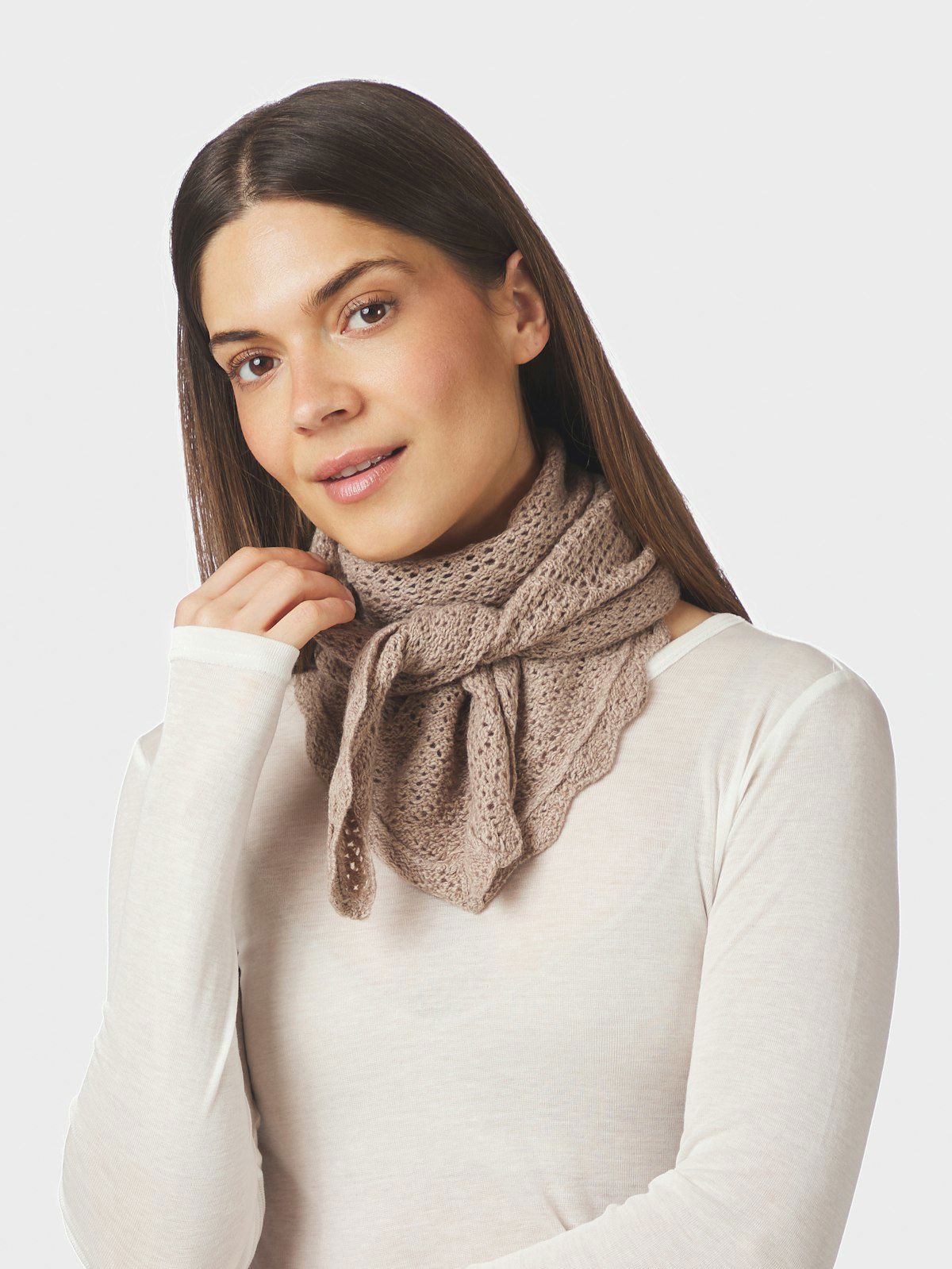 Misty Medium Pointelle Scarf