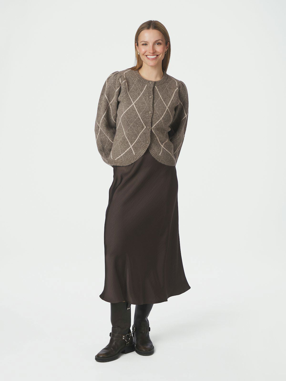 Koteas Check Knit Cardigan