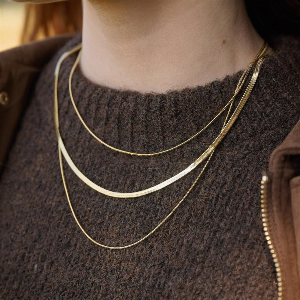 Matilde - Triple Chain Necklace Stainless Steel
