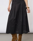 Poppycc Pleat Scallop Skirt