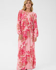 Pollyanasz Dress i poppy shaded flower sett fra siden, kjole fra Saint Tropez hos Image Mandal