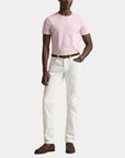 Custom Slim Crew Neck Short-Sleeve T-Shirt i rosa detaljbilde, t-skjorte fra Polo Ralph Lauren hos Image Mandal