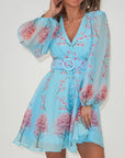 Queen Dress Short i turkis i polyester, kjole fra Golightly hos Image Mandal