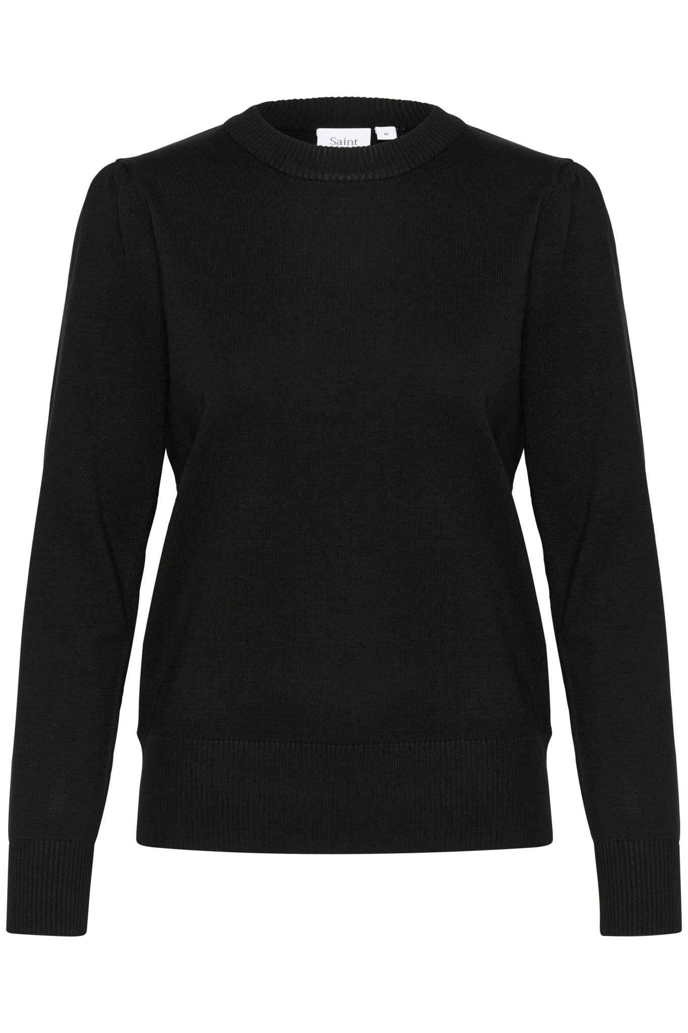 Mila Pullover i sort bakfra, genser fra Saint Tropez hos Image Mandal