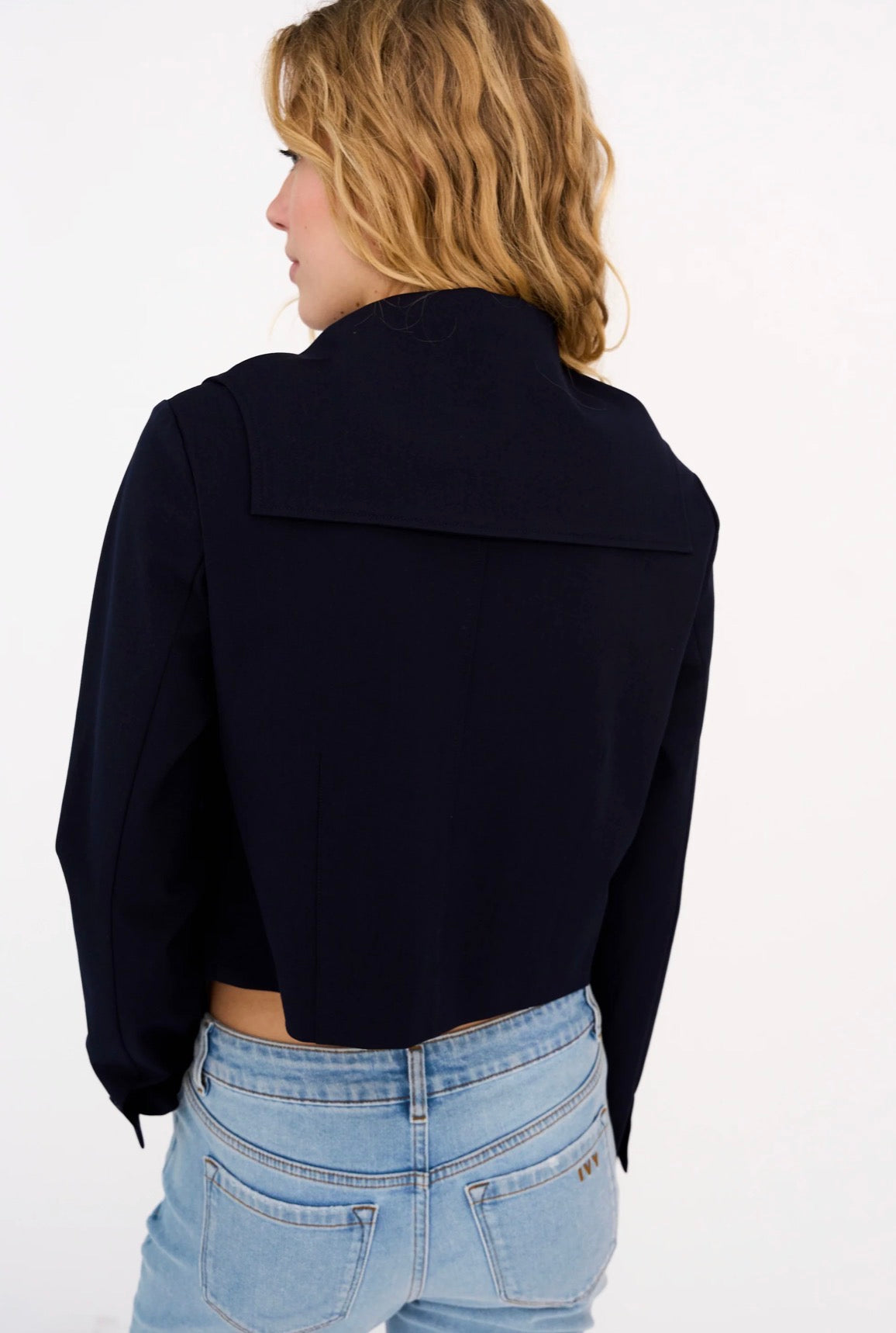Andrea  Sailor Jacket i marineblå ekstra vinkel, blazer fra Ivy Copenhagen hos Image Mandal