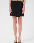 Paula Melange Wrap Skirt i sort bakfra, skjørt fra Gestuz hos Image Mandal