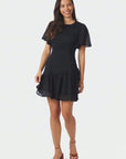 Cirkle S Voile Dress i marineblå, kjole fra Neo Noir hos Image Mandal