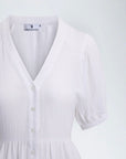 Leontine Dress i hvit bakfra, kjole fra Urban Pioneers hos Image Mandal