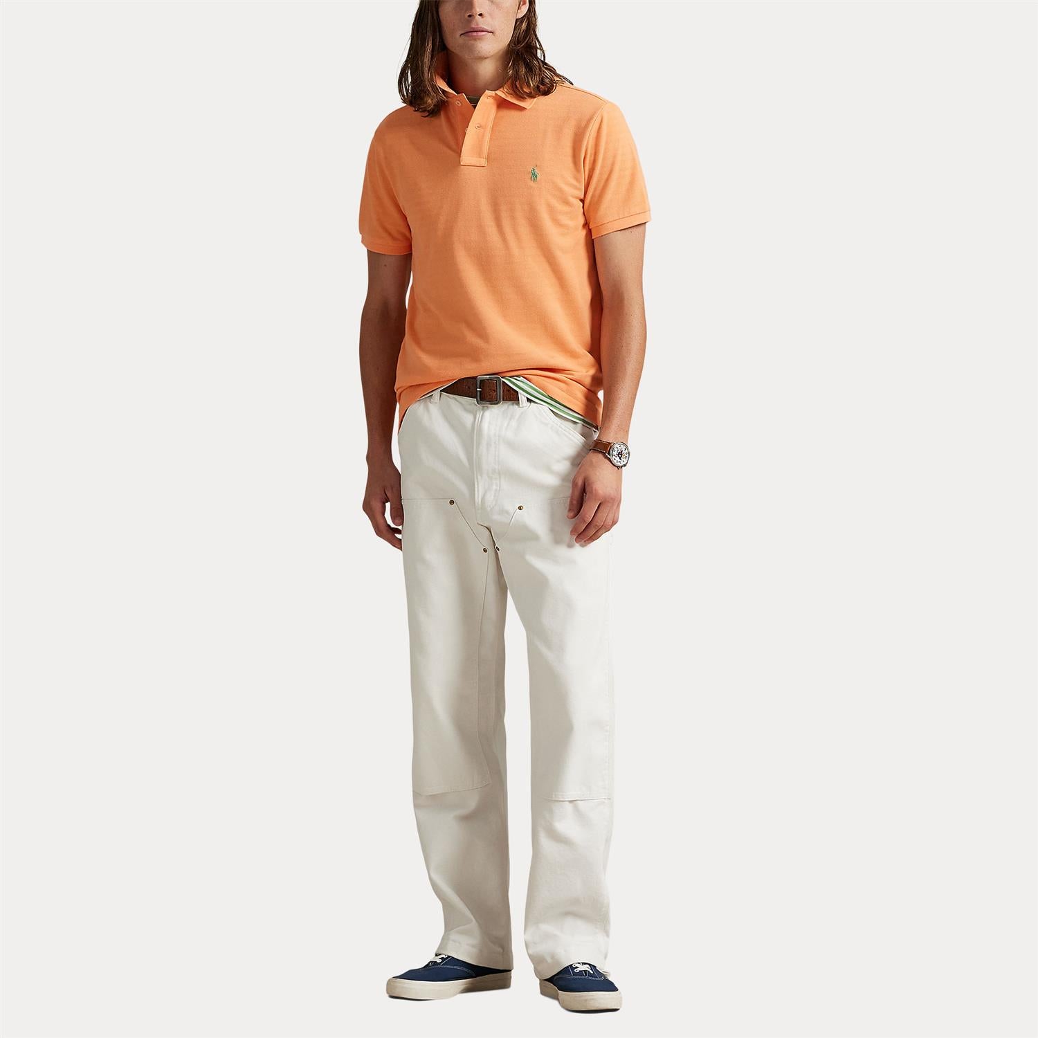 Sskccmslm1-Short Sleeve-Knit i oransje styling-inspirasjon, skjorte fra Polo Ralph Lauren hos Image Mandal