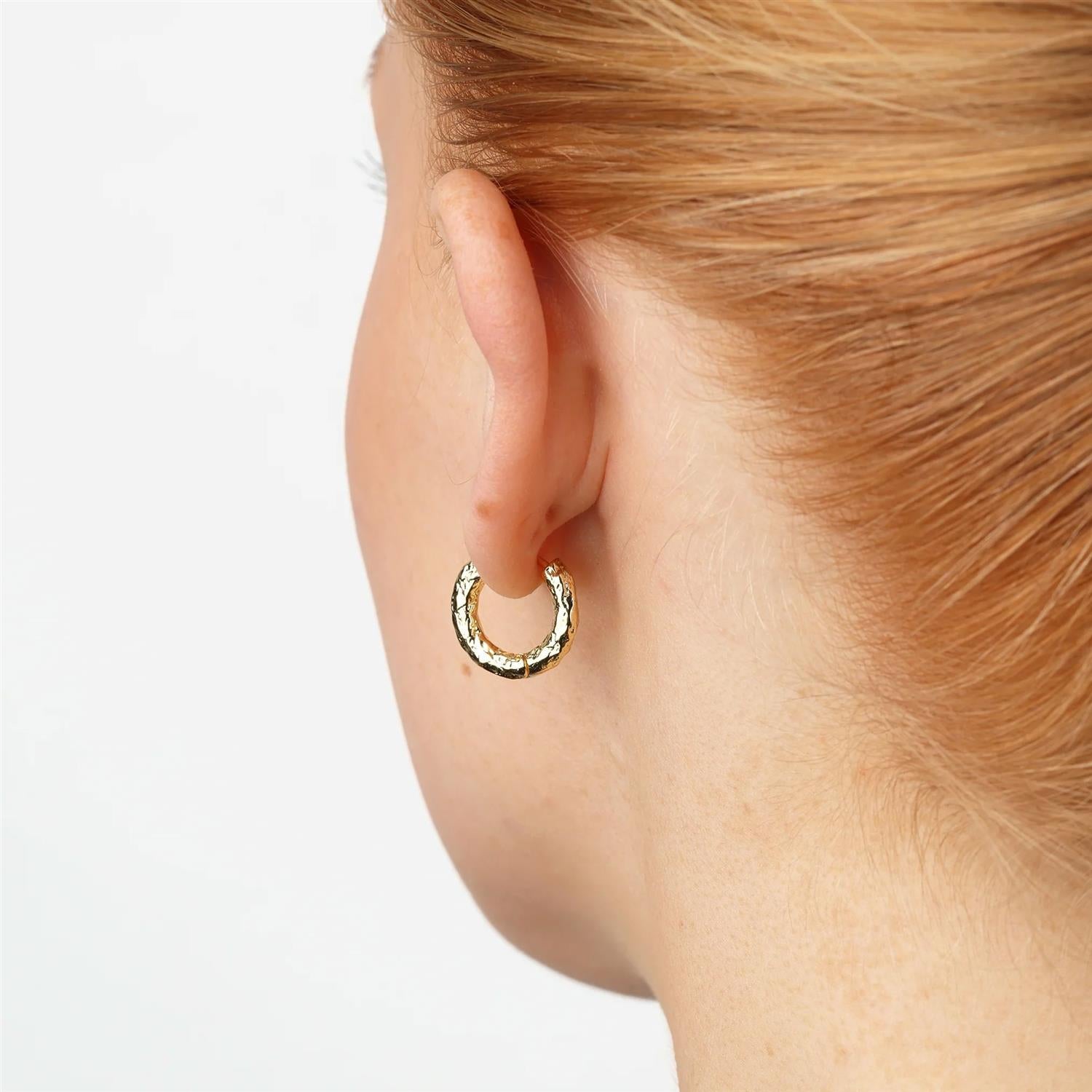 Hildur - Organic Hoop Earrings Stainless Steel