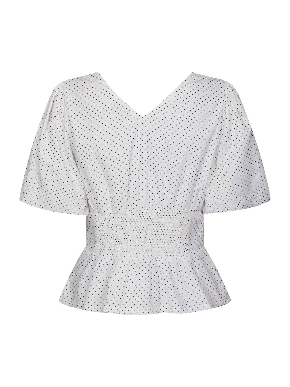 Sapura Mini Dot Blouse på modell, bluse fra Neo Noir hos Image Mandal