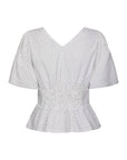 Sapura Mini Dot Blouse på modell, bluse fra Neo Noir hos Image Mandal
