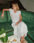Jayla S Voile Top i hvit bakfra, topp fra Neo Noir hos Image Mandal