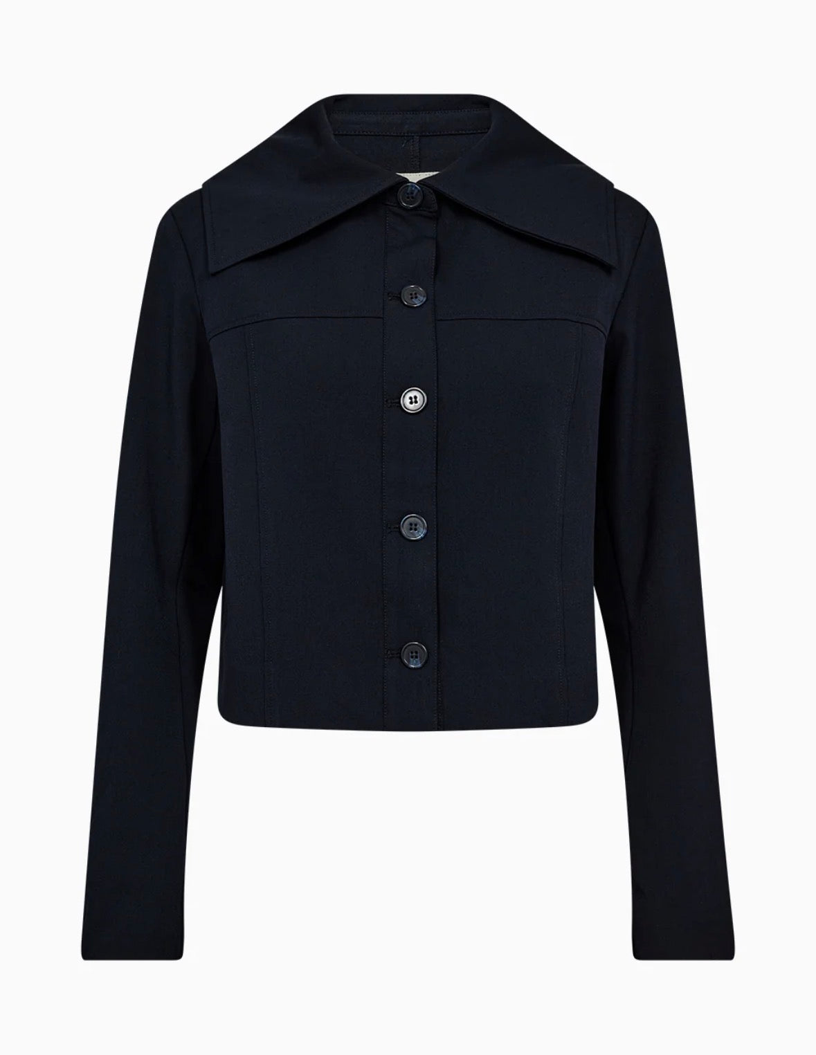 Andrea  Sailor Jacket i mørkeblå nærbilde av detaljer, blazer fra Ivy Copenhagen hos Image Mandal
