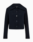 Andrea  Sailor Jacket i mørkeblå nærbilde av detaljer, blazer fra Ivy Copenhagen hos Image Mandal