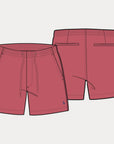 Woven Shorts i nantkt rød i bomull, shorts fra Polo Ralph Lauren hos Image Mandal