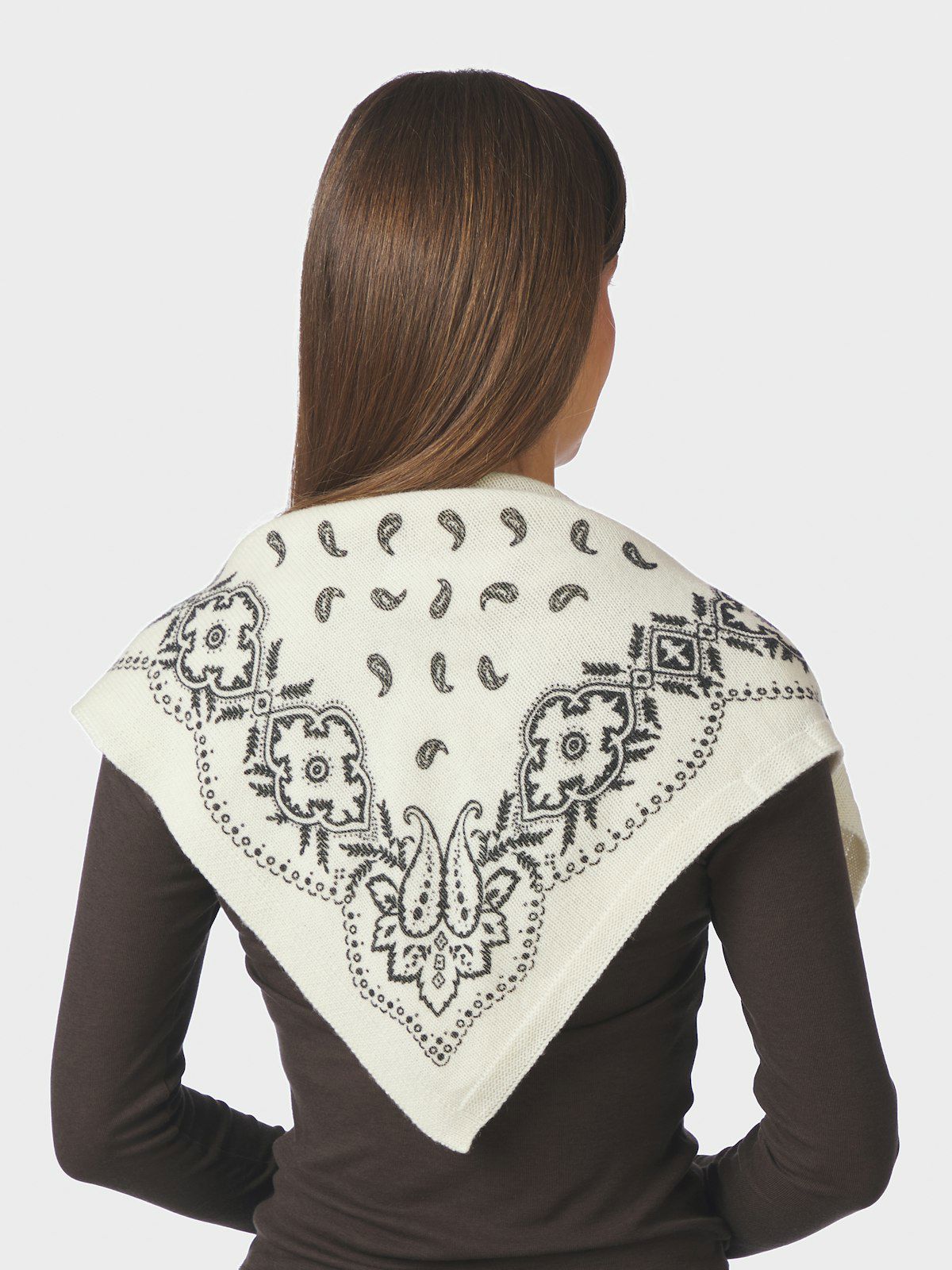 Adelina Paisley Knit Scarf