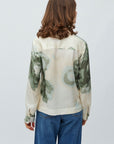 Cania M Blouse i grønn sett fra siden, bluse fra MBYM hos Image Mandal