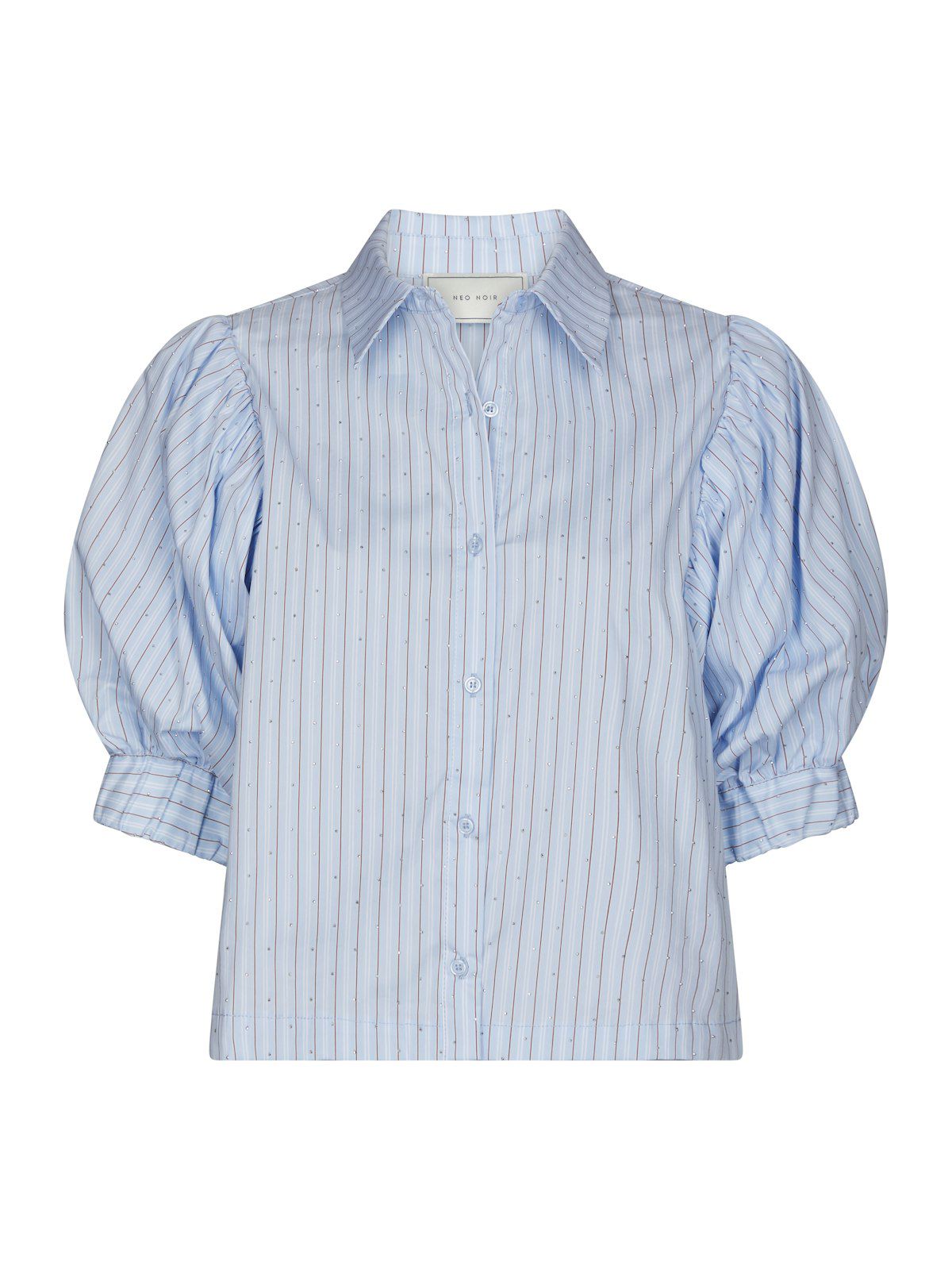 Etta Stripe Stone Shirt alternativt utsnitt, skjorte fra Neo Noir hos Image Mandal