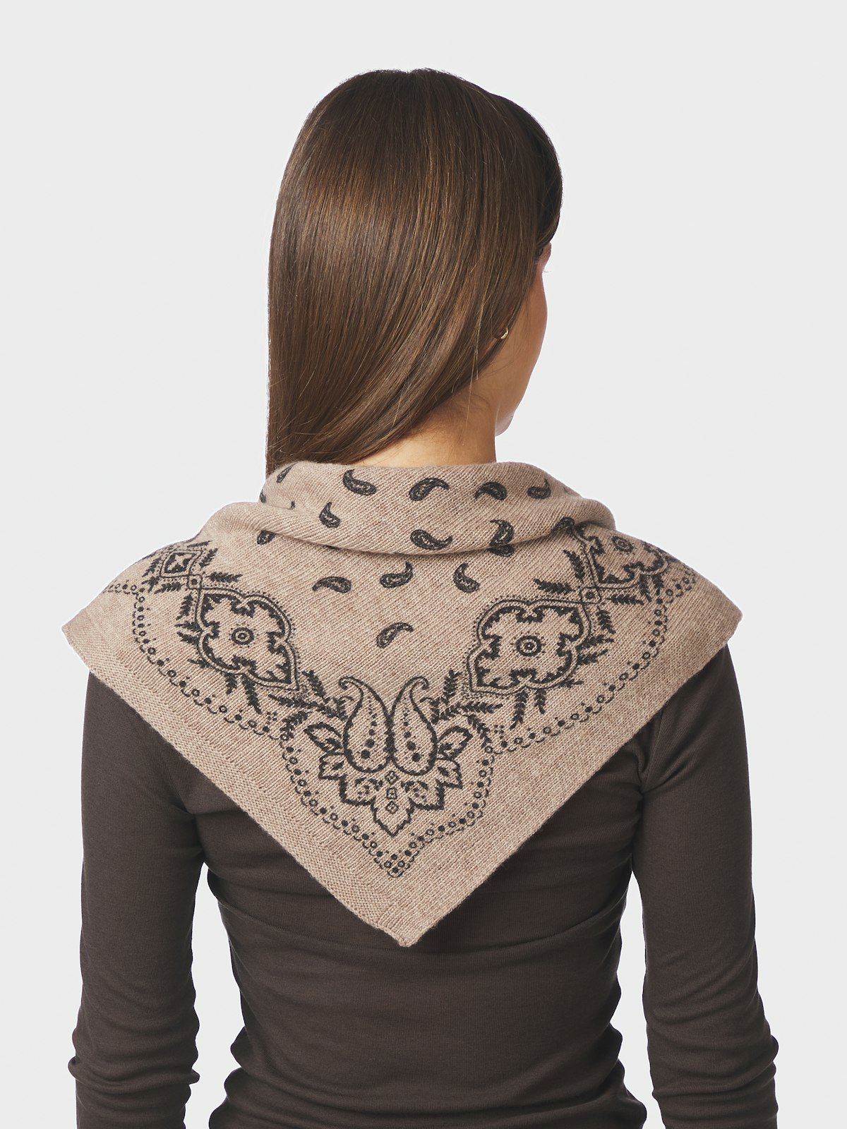 Adelina Paisley Knit Scarf