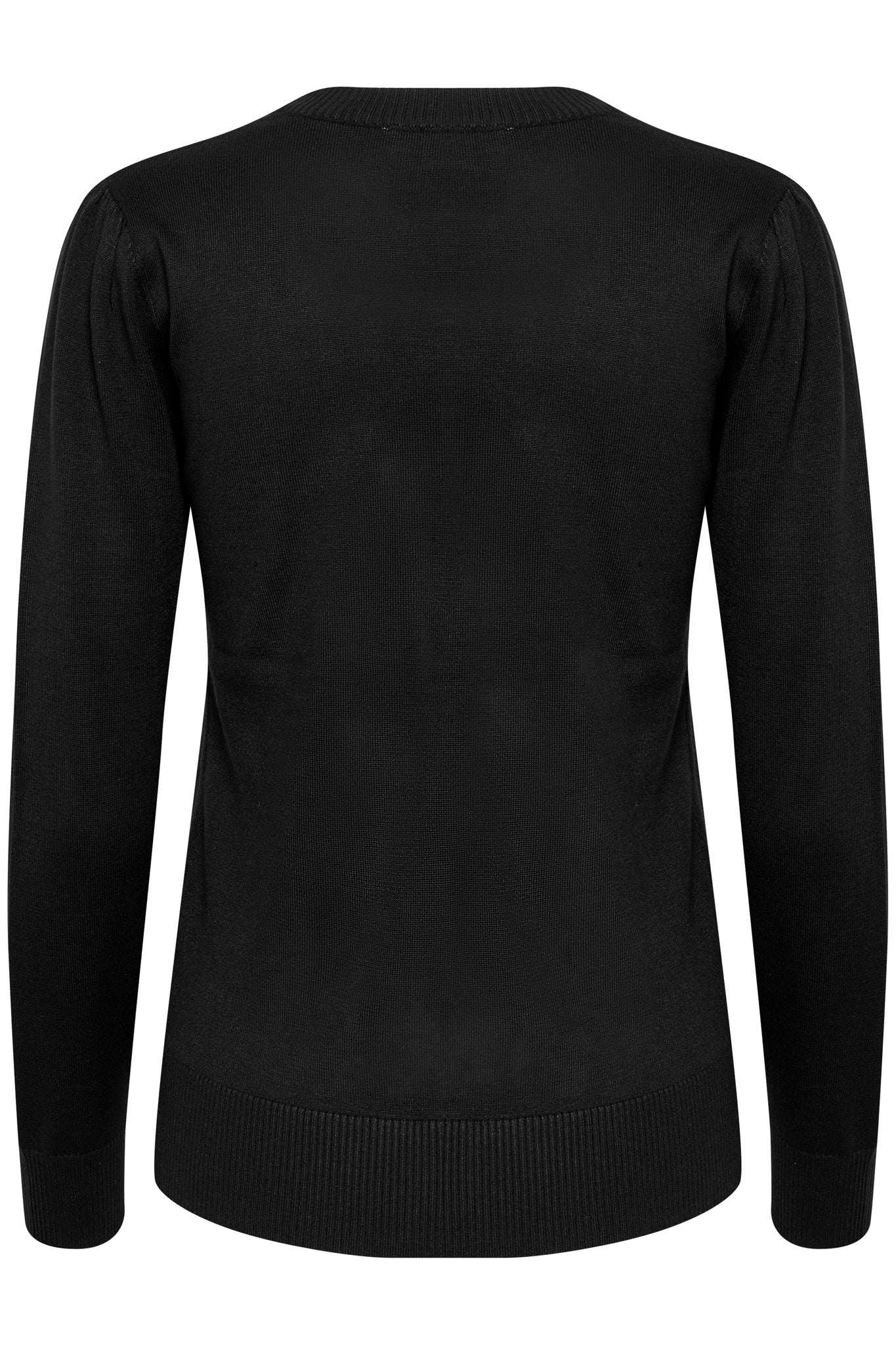 Mila Pullover i sort alternativt utsnitt, genser fra Saint Tropez hos Image Mandal