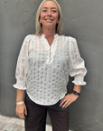 Sailacc Stripe Ss V-Blouse