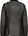 Lilja Crincle Shirt i sort alternativt utsnitt, bluse fra Saint Tropez hos Image Mandal