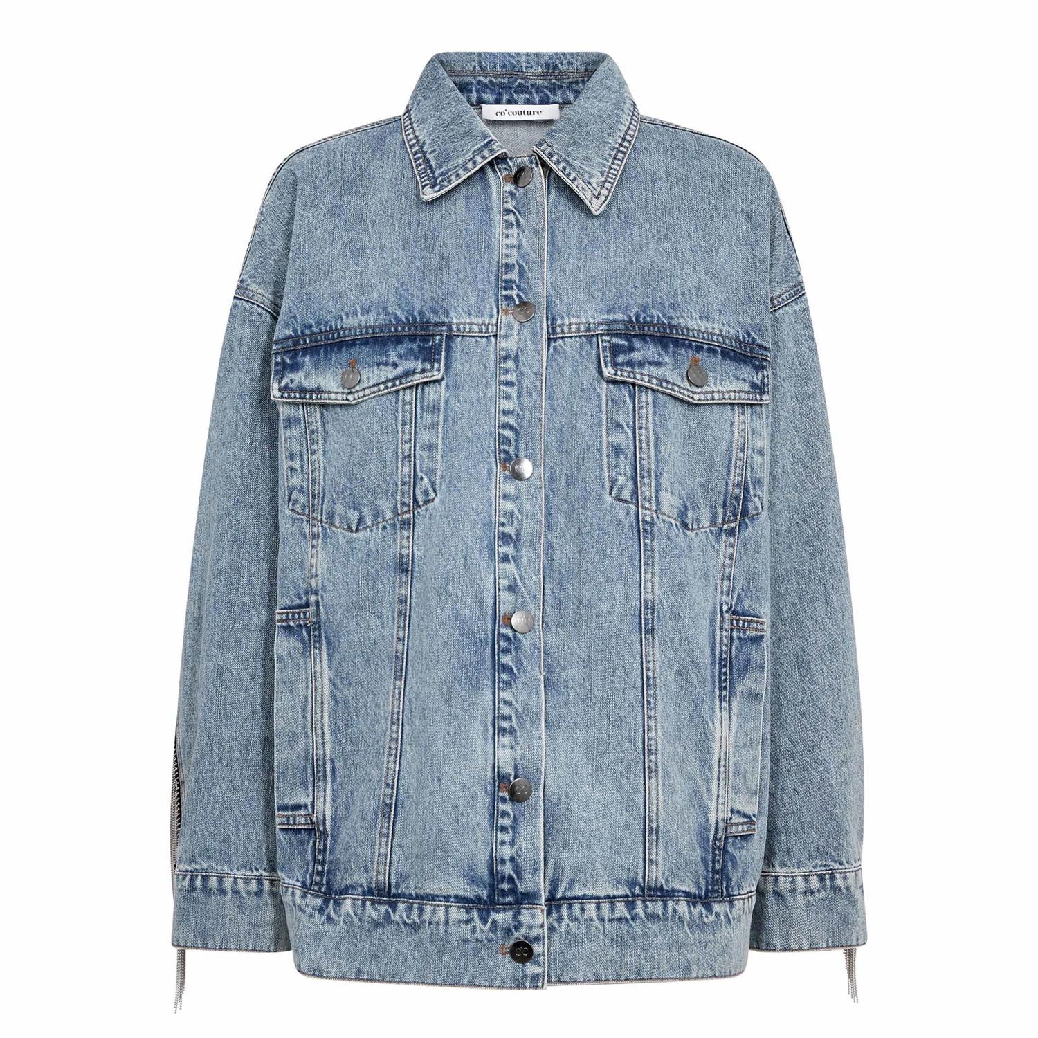 Denicecc Denim Fringe Jacket