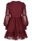 Aurora Dress i rød på modell, kjole fra Golightly hos Image Mandal