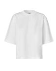 Betsy Emrys-m T-shirt i hvit nærbilde av detaljer, t-skjorte fra MBYM hos Image Mandal