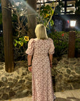 Kikka Chiffon Flower Dress ekstra vinkel, kjole fra Neo Noir hos Image Mandal