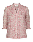 Diana Blurred Blouse i rose i polyester, skjorte fra Neo Noir hos Image Mandal