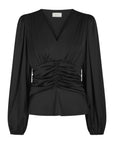 Pascal Drapy Satin Blouse