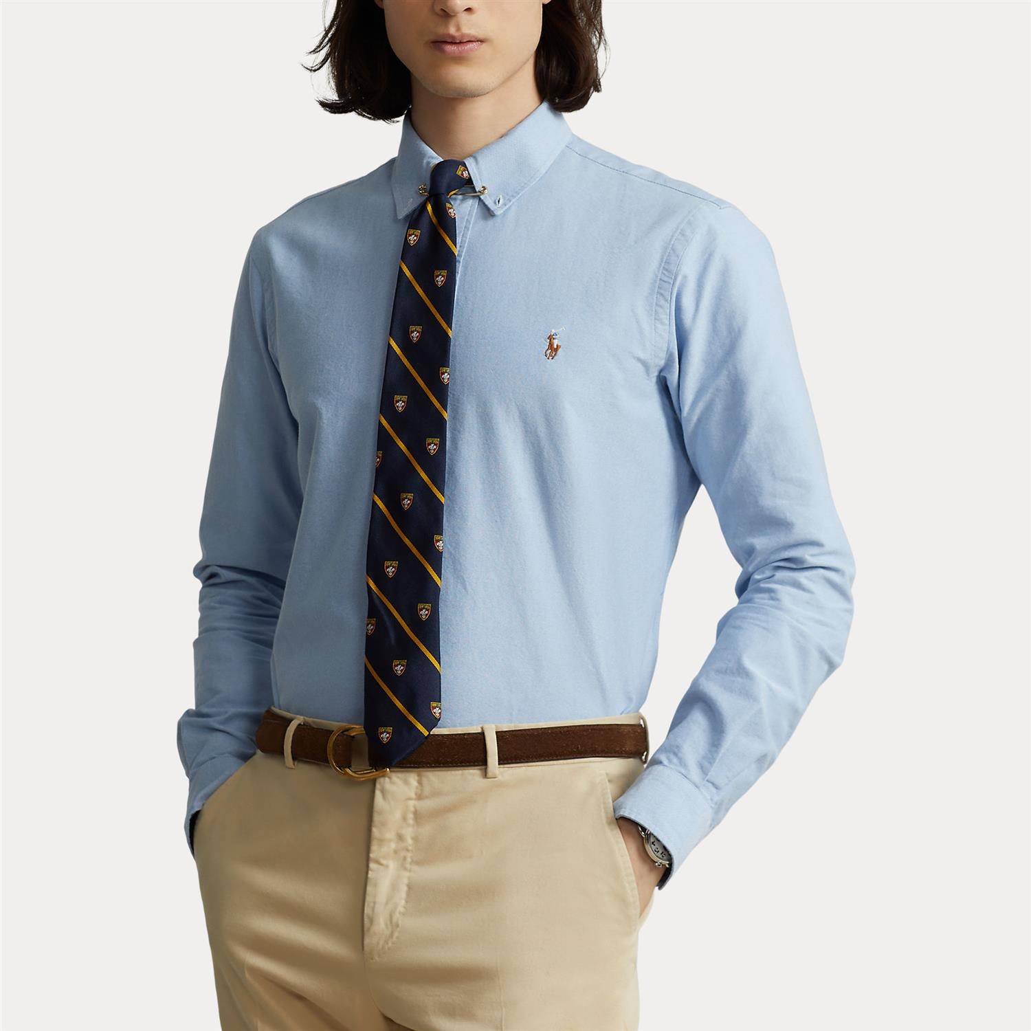 Cotton T-Shirt i blå detaljbilde, skjorte fra Polo Ralph Lauren hos Image Mandal