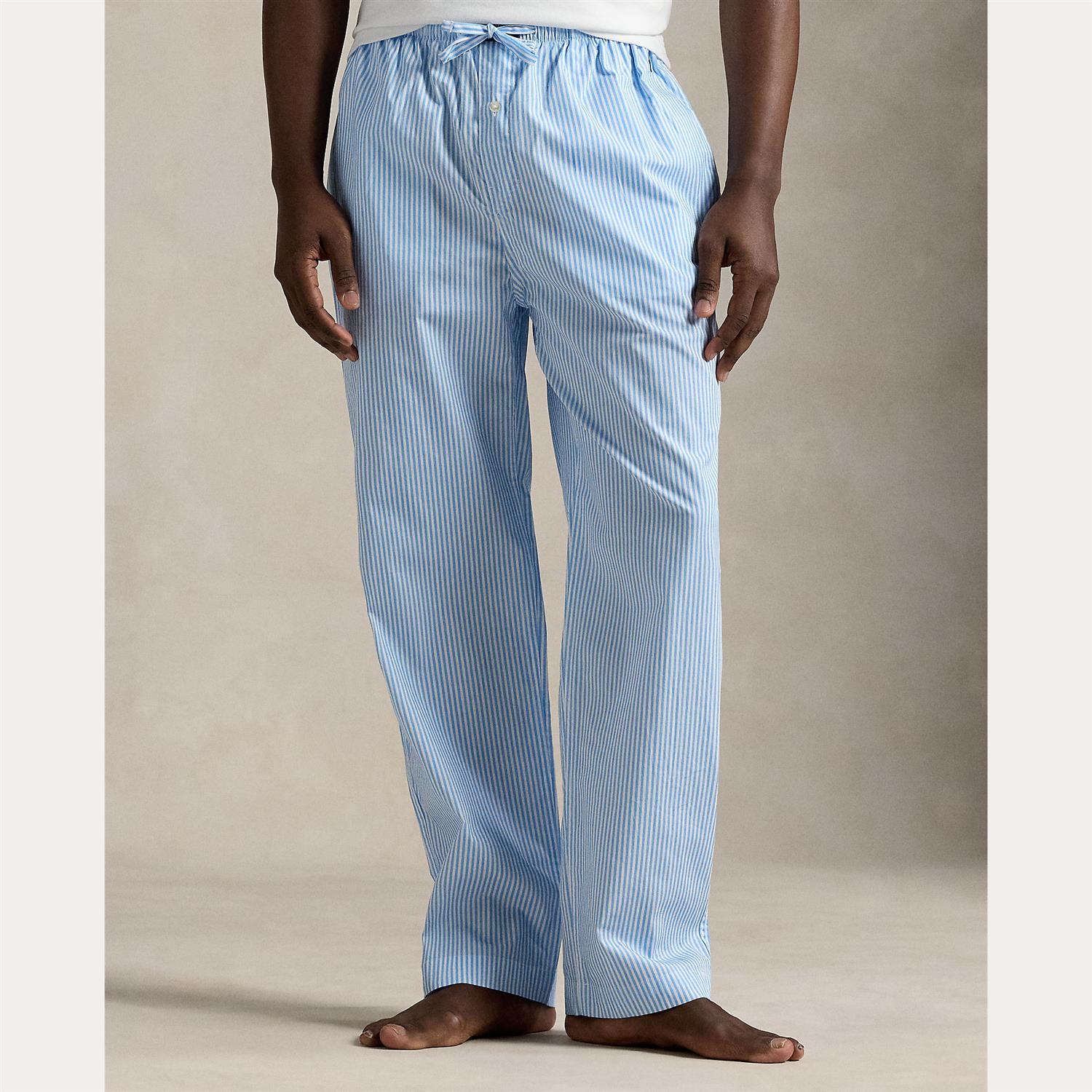Pj Pant-Sleep-Bottom i blu str bakfra, bukse fra Polo Ralph Lauren hos Image Mandal
