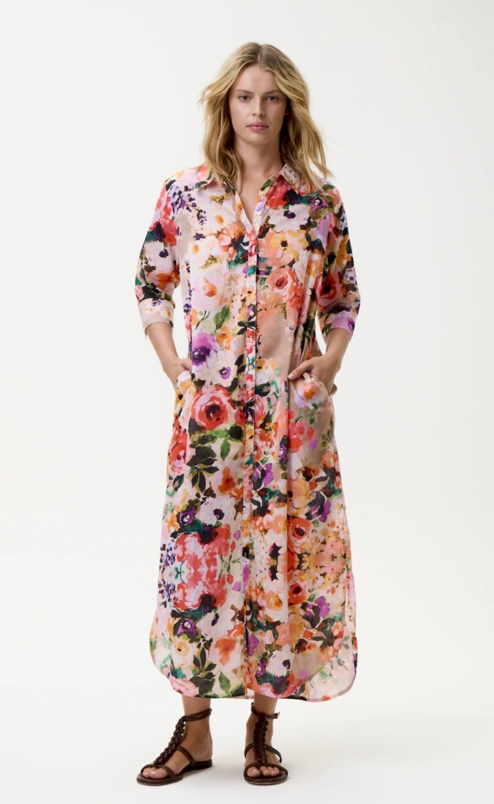 Soller Daisy i multi, kjole fra Oneseason hos Image Mandal