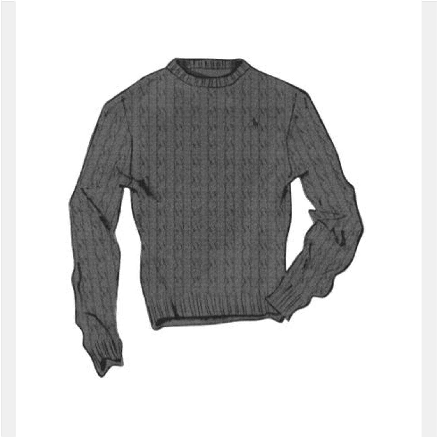 Long-Sleeve Driver Crewneck Pullover i grå bilde 11, genser fra Polo Ralph Lauren hos Image Mandal