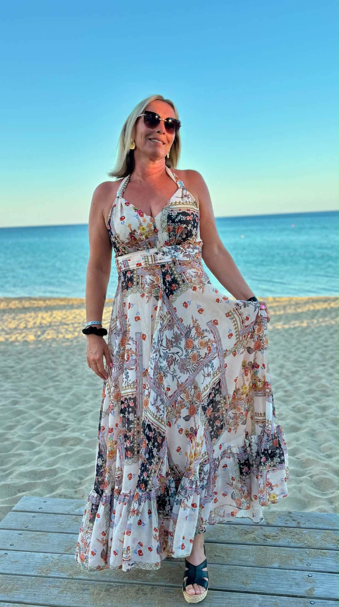 pearl bohemian dress