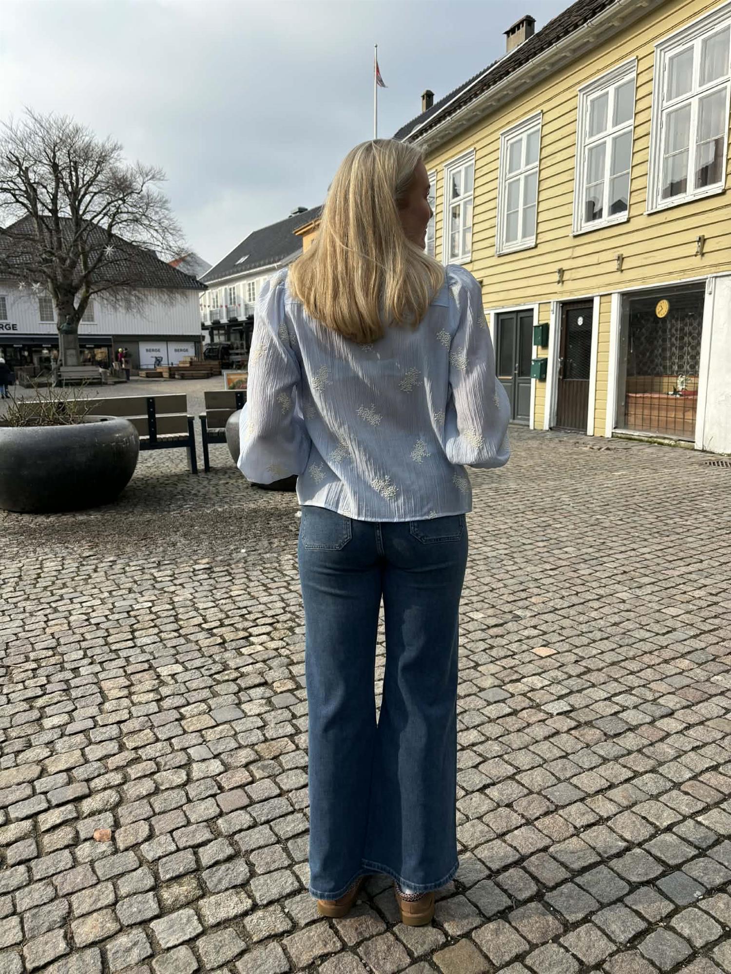 Ivy Abigail 70"s Jeans Turin i blå detaljbilde, bukse fra Ivy Copenhagen hos Image Mandal