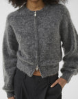 Gzdebbie Zipper Cardigan